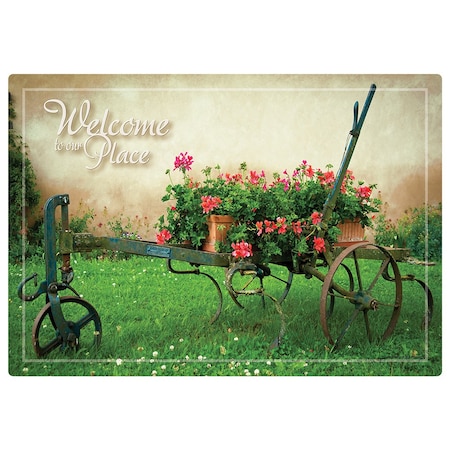 Hoffmaster 10" x 14" Welcome to Our Place Paper Placemats, PK1000 311125